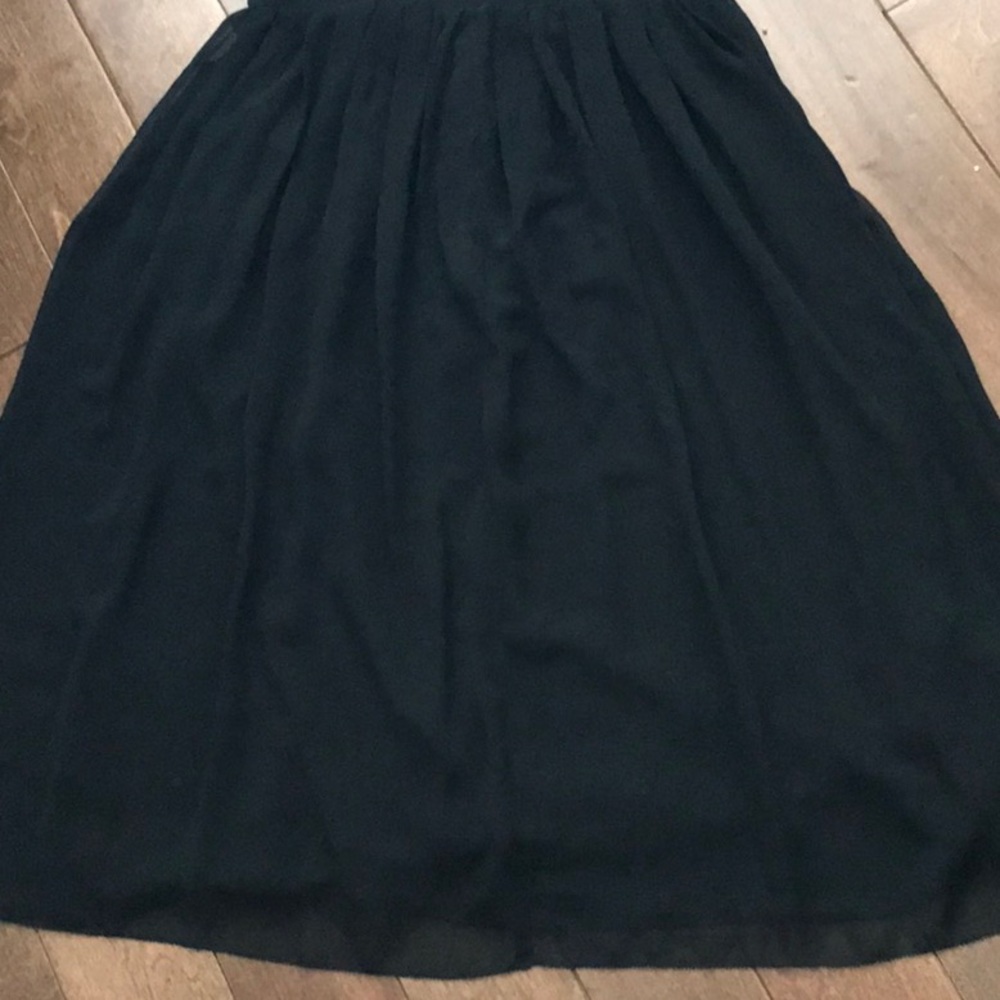 Aritzia Black Midi Dress with Spaghetti Straps - Picture 2 of 10